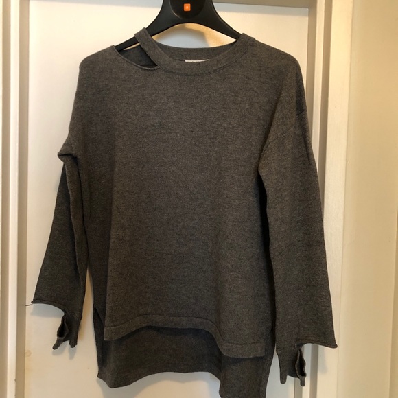 LNA Grey “Perry” Cutout Sweater - Picture 6 of 7